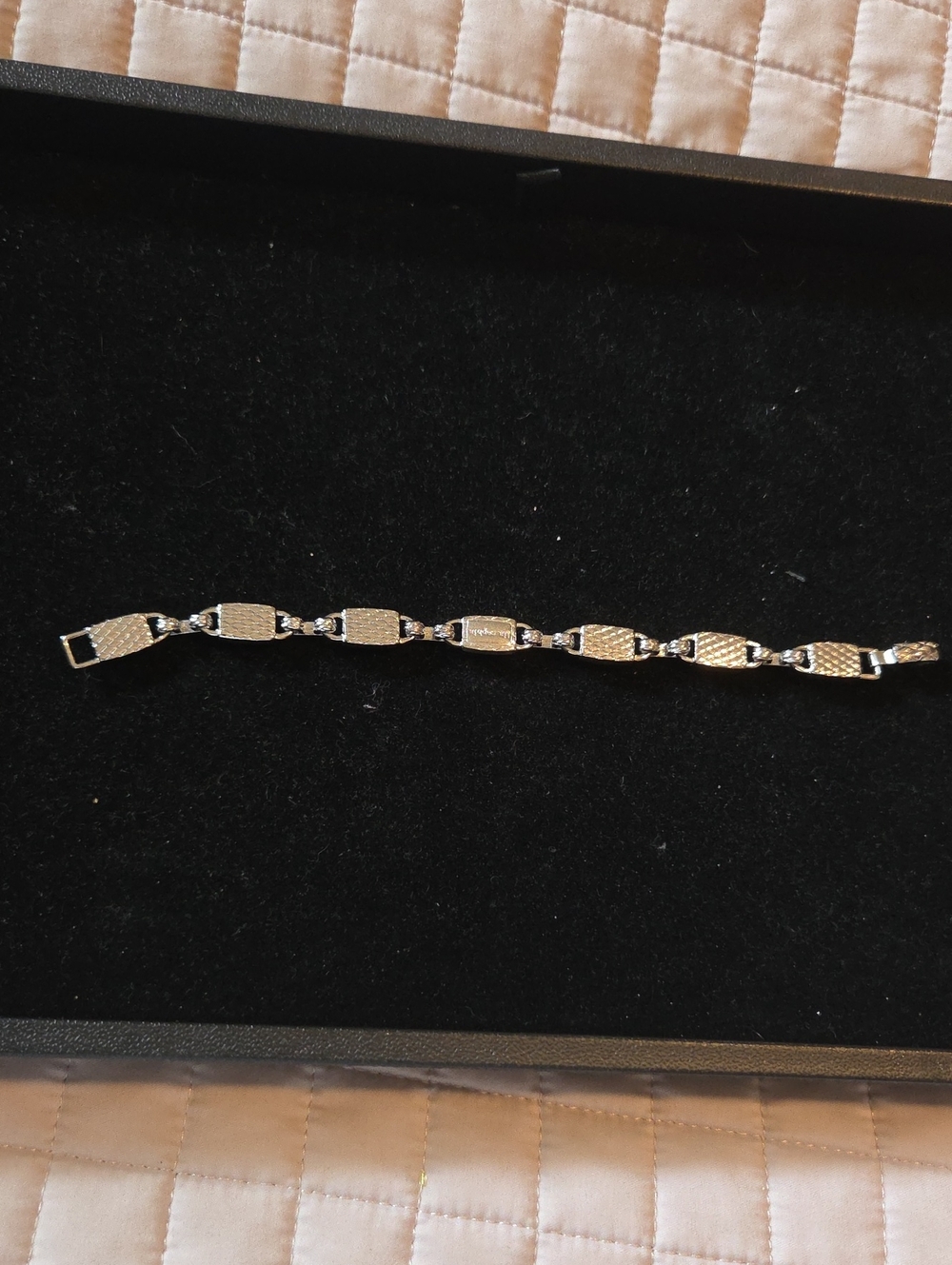 Lia Sophia Silver Tone Bracelet with Blue Gemstones - Picture 4 of 6
